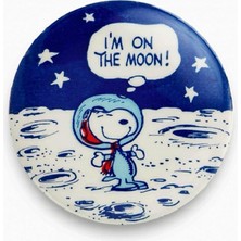 Kazan Hobi Snoopy I’m On The Moon Yazılı Rozet
