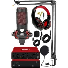 Kazan Hobi Superior Pack-2 Stüdyo Kayıt Ekipmanları GLX-800 Ses Kartı Cxn-30 Stüdyo Mikrofon