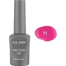 Kazan Hobi Neon Koyu Pembe Kalıcı Oje 71-Yoğun Renk Veren Jel Oje 12 Ml-Nail Uv Gel Polish 71