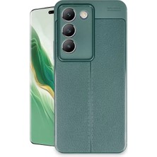 S'82 Newface Vivo V30 Lite 4g Kılıf Auto Focus Kapak - Koyu Yeşil
