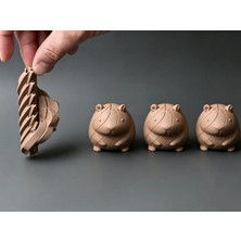 Alvera Katlanır Kapibara Figürlü Eklemli Fidget Oyuncağı – 3'lü Set