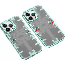 S'82 Newface Apple Iphone 14 Pro Kılıf Mekanik Bumper Kapak - Yeşil