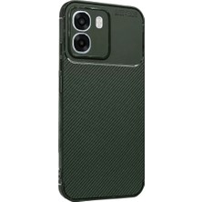 S'82 Newface Oppo Oppo A6T 5g Auto Focus Karbon Kapak - Koyu Yeşil