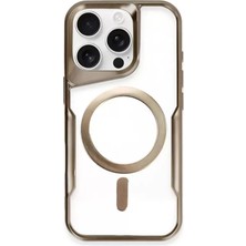 S'82 Newface Apple Iphone 14 Pro Kılıf Boyi Magsafe Silikon Kapak - Kahverengi
