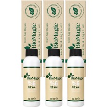 Biomagic Organik Içerikli Amonyaksız Saç Boyası 60 Ml. + Oksidan 90 Ml. (3'er Adet)