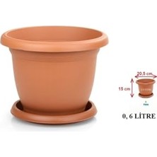 Kazan Hobi 20 Adet 15X13 cm 1,50 L Plastik Vakum Saksı Saksı Ucuz Saksı Fide Üretim Saksısı Fide Saksısı