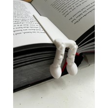 Alvera Eklemli Parmak Şeklinde Kitap Sayfa Tutucu – 2'li Set (Beyaz)
