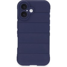 S'82 Newface Apple Iphone 16 Plus Kılıf Optimum Silikon - Lacivert
