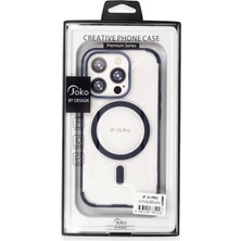 S'82 Joko Apple Iphone 15 Pro Hilton Magsafe Kapak - Siyah