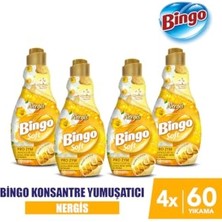 Kazan Hobi Konsantre Çamaşır Yumuşatıcısı, Nergis, 1440 ml x 4 Adet