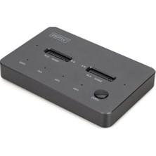 Kazan Hobi Çift M.2 Nvme SSD Klon Istasyonu - USB 3.1 Gen2 Tip-C - M.2 Modül Tipi 22110,2280,2260,2242 - M/b+M Tuşu - Çevrimdışı Klon Işlevi - 10 Gbit/s - Siyah