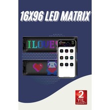 S'82 Cama Yapışan En Büyük Boy 16X96 Telefon Kontrollü LED Ekran Digital Araba Yazısı
