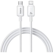 Kazan Hobi Crystal Hızlı Şarj C-Lightning 20W 1m Veri Kablosu, Beyaz