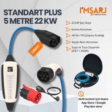 Nrgkick 22KW 32A Taşınabilir Şarj Istasyonu (Standart Plus Light 5m Monofaze Trifaze Schuko)
