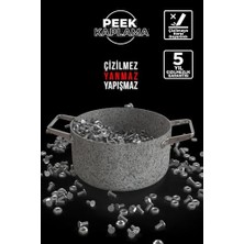 Kazan Hobi Stone-Age 18 cm Indüksiyonlu Derin Tencere, Çizilmez Yanmaz Yapışmaz