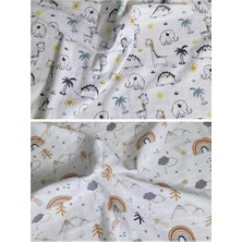 Kazan Hobi Bebek %100 Pamuk Müslin Örtü, 80X75 Cm, 2'li Set