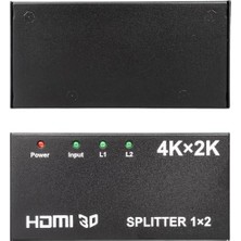 S'82 Fully G-538F 2 Port HDMI Splitter Dağıtıcı