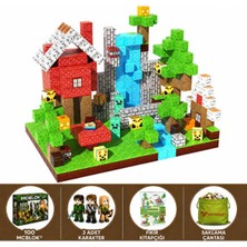 Mc Blok Minecraft Manyetik Orman Temalı Blok Oyuncak - 100 Parça