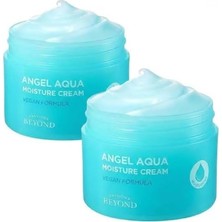 Kazan Hobi Angel Aqua Moisture Cream Nemlendirici Yatıştırıcı Krem Seti, Hyaluronik Asit ve Panthenol, 2X150 ml