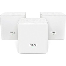 Kazan Hobi Nova Mw3 Mesh Wifi SISTEMI-325 ㎡'ye Kadar, Wifi Yönlendirici ve Genişletici, Uygulama Kontrollü, Kolay Kurulum, Alexa ile Çalışır, 3'lü Paket
