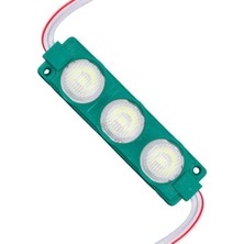 S'82 12 Volt 3 Watt Yeşil LED Modül - 74X20 mm - 3030 Çip