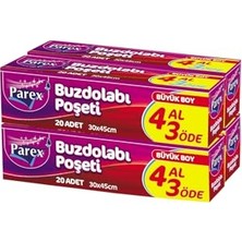 Kazan Hobi Büyük Boy Buzdolabı Poşeti, 4 Al 3 Öde