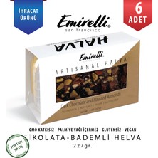 Bitter Çikolata Bademli Artisanal Helva 227G x 6 Adet - Vegan/glutensiz