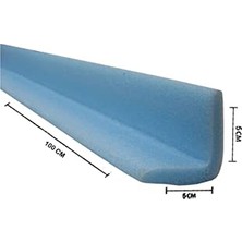 Kazan Hobi Polietilen Sünger Profil, Köşe ve Kenar Koruyucu, 20 Adet 100 Cm, L 5x5