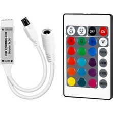 S'82 PM-4615 5-12-24 Volt 3x2 Amper Mini 24 Tuşlu LED Rgb Kontrol Cihazı