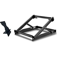 Kazan Hobi 2'li Set, 5 Kademeli Çelik Laptop Yükseltici ve Telefon-Tablet Tutucu Stand