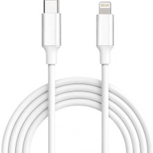 Kazan Hobi Type-C - Lightning Şarj Kablosu, 1 Metre, 30W Hızlı Şarj ve Veri Aktarımı, Beyaz