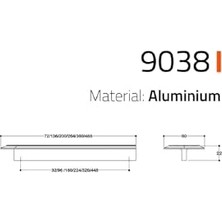 Kazan Hobi System 9038 Line-Çizgili Kulp Altın Renk Tek Adet 224 mm Altın Tek Ebat SSY9038 0224 Gl