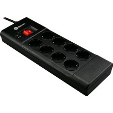 Kazan Hobi SP08DG 8 Port Akım Korumalı Priz