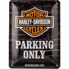 Kazan Hobi 26117 Harley-Davidson - Parking Only Sac Levha, 15 x 20 cm