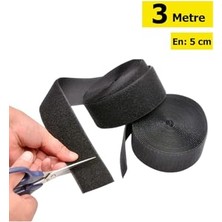 Kazan Hobi 3 Metre Cırt Cırtlı Bant; Kaliteli Cırt Bant, Çırt Çırt Band, Çift Taraflı Cırt En 5 cm x Boy 3mt