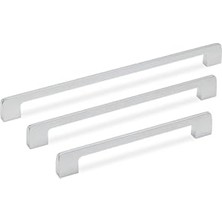 Kazan Hobi System 8537 Modern Kulp Krom SSY8537 0448 Cr, 448 Mm, Tek Ebat, Siyah Renk