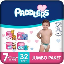 Kazan Hobi Bebek Bezi 7 Numara Xx-Large (20-30 Kg) 32 Adet – Jumbo Paket, Yüksek Emicilik