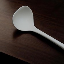 Kazan Hobi Krem Silikon Çorba Kepçesi, 29,5 cm