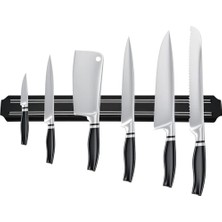 Kazan Hobi Bıçak; 32 cm Şerit Mıknatıslı Tutucu, Mutfak Duvar Askısı, Bıçak Organizeri, Mıknatıslı Stand, Bıçak Düzenleyici Ray-Duvara Montajlı Askı-Bıçaklık