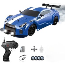 Kazan Hobi 30 cm 4x4 Şarjlı Drift Rc Araba, 20 Km/h, Işıklı, Buhar Efektli, Yedek Drift Tekerlekli