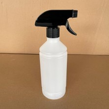 Kazan Hobi 500 ml Siyah Tetik Spreyli Kimyasala Dayanıklı Plastik Şişe, 500 cc x 4 Adet