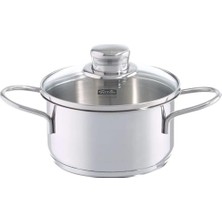 Kazan Hobi Atıştırmalıklar Için Tencere, 12 Cm, 0,5 L, Cam Kapaklı