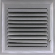 Kazan Hobi Plastik Gri 45X65 cm Menfez Banyo Wc Tuvalet Havalandırma Panjur