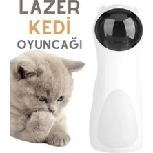 Kazan Hobi USB Şarjlı Otomatik Lazer Kedi Oyuncağı, Interaktif Oyun Cihazı