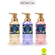 Pereja Köpük Sabun 3X500 ml Vegan | Portakal Çiçeği, Kaşmir, Gizemli Misk