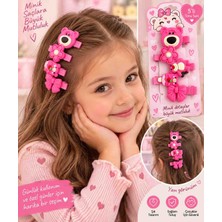 Bade Toka Sepeti 🎀 5’li Pembe Çocuk Toka Seti 🌸