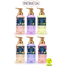 Pereja Köpük Sabun 6X500 ml Vegan | Kaşmir Pudra Gizemli Misk Elegance Portakal Mimoza