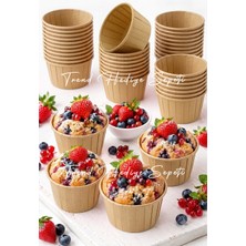 Trend Hediye Sepeti 50'li Kraft Muffin, Cupcake Kek Kalıbı , Cupcake Kağıdı, Kek Kapsülü, Airfryer Uyumlu
