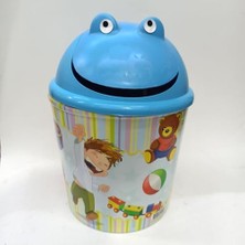 Kazan Hobi 38 cm Yüksekliğinde Plastik Çocuk Çöp Kovası, Klikli Kapak
