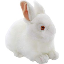 Kazan Hobi Beyaz Tavşan Peluş Oyuncak, 23 cm